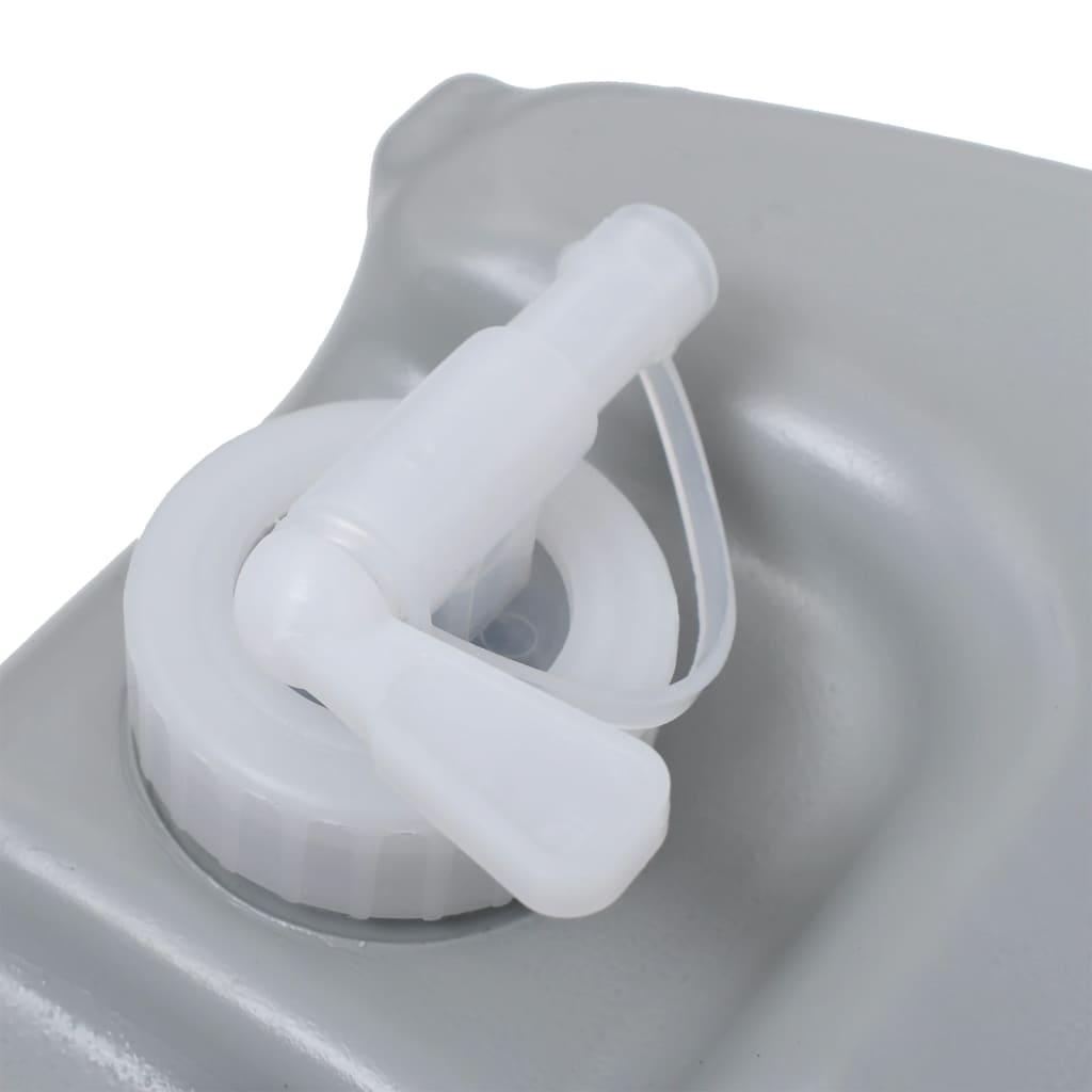 vidaXL Комплект преносима къмпинг тоалетна и резервоар за вода