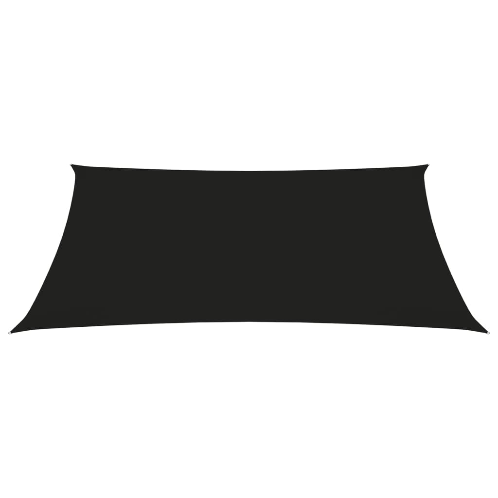 vidaXL Платно-сенник, Оксфорд текстил, правоъгълно, 2x3 м, черно