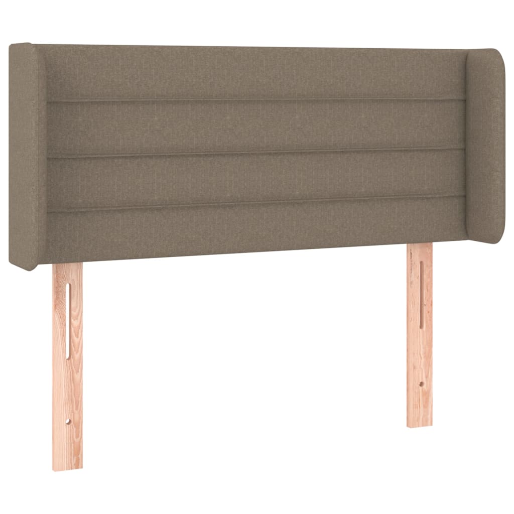 vidaXL Горна табла за легло, таупе, 103x16x78/88 см, плат