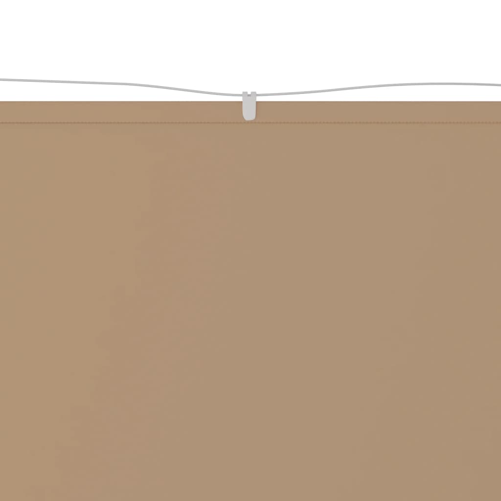 vidaXL Вертикален сенник, таупе, 250x420 см, оксфорд плат