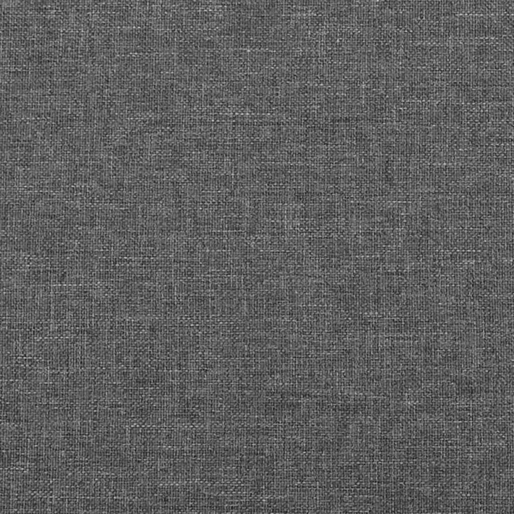vidaXL Горни табли за легло, 4 бр, тъмносива,80x7x78/88 см, плат