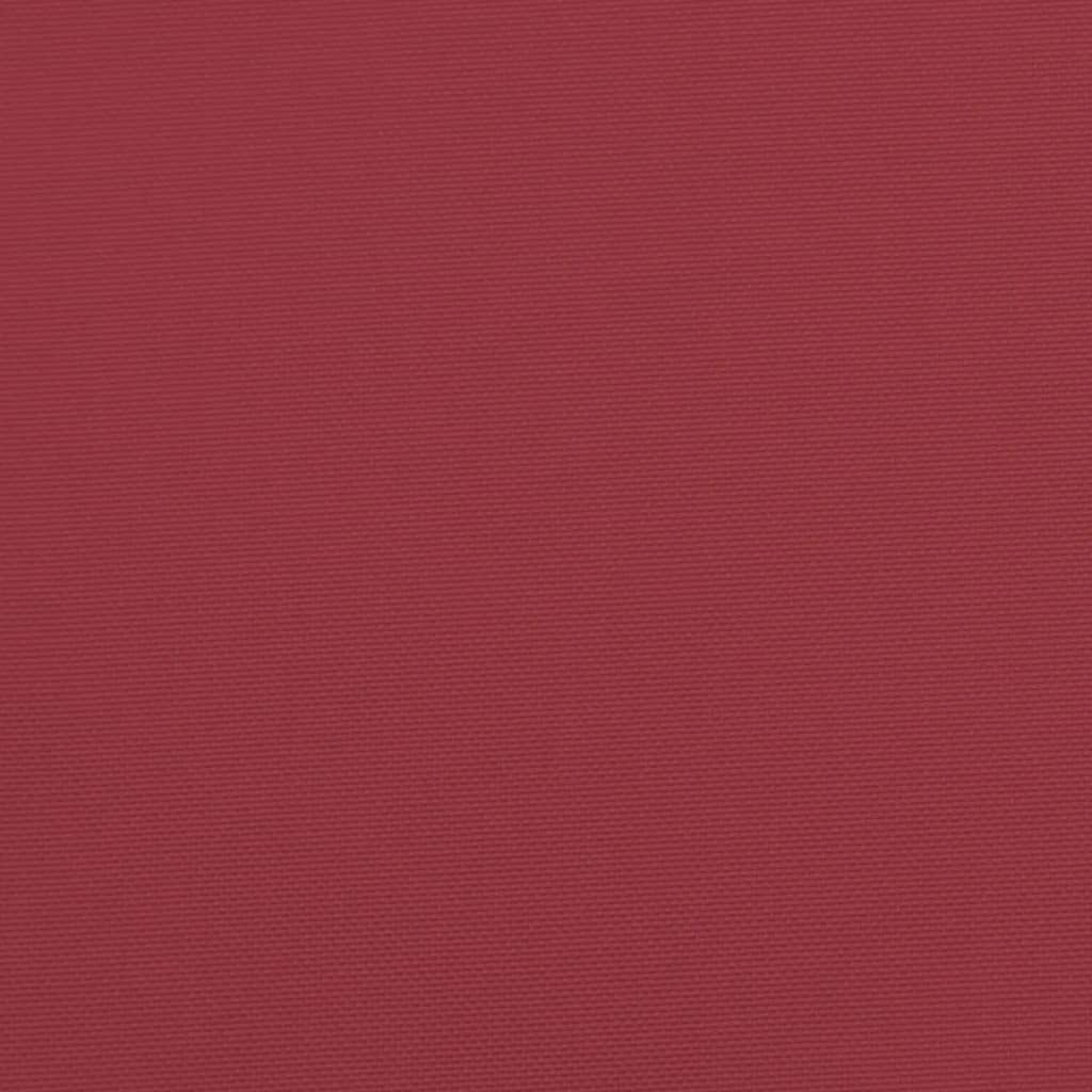 vidaXL Шалте за шезлонг, виненочервено, 200x70x3 см, Оксфорд плат