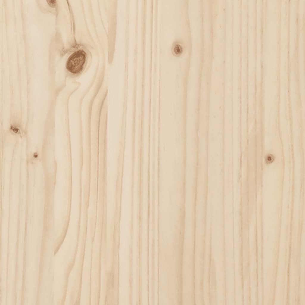 vidaXL Плот за бюро, 100x50x2,5 см, борово дърво масив