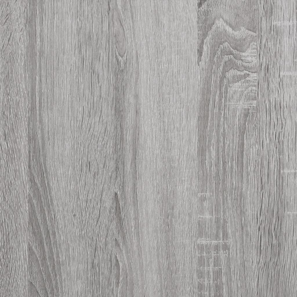vidaXL Стенен шкаф, сив сонома, 100x36,5x35 см, инженерно дърво