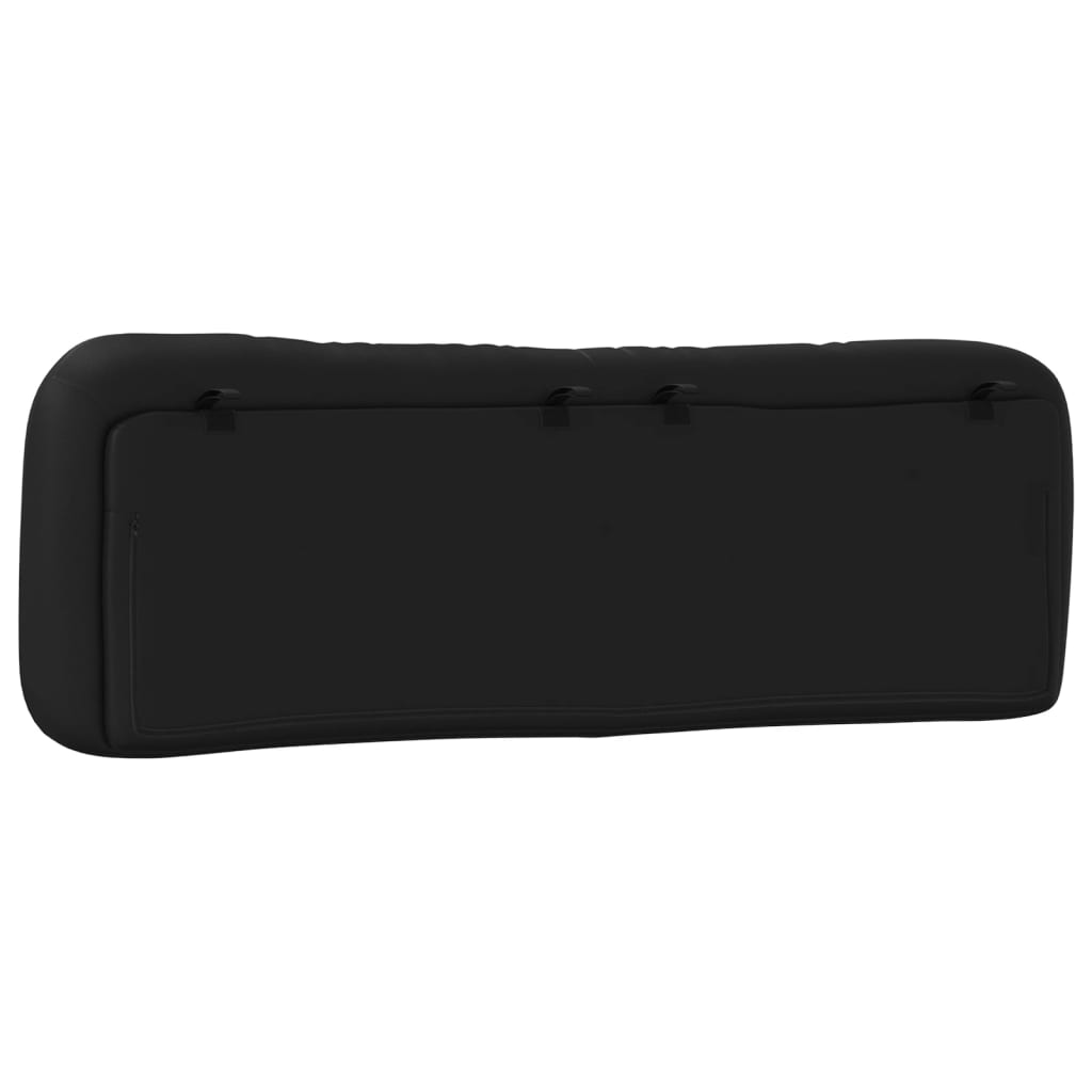 vidaXL Мека табла за легло, черна, 160 см, изкуствена кожа